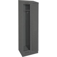 Casiers Clean Line, Bloc de 2, 24" x 18" x 82", Acier, Charbon, Rivet (assembl&eacute;), Perfor&eacute; Absolute Business Supply