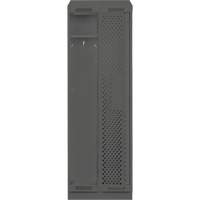 Casiers Clean Line, Bloc de 2, 24" x 18" x 82", Acier, Charbon, Rivet (assembl&eacute;), Perfor&eacute; Absolute Business Supply