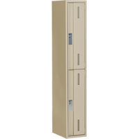 Casiers robustes Concorde, 2 niveaux, 12" x 18" x 72", Acier, Beige, Soud&eacute; (assembl&eacute;) Absolute Business Supply