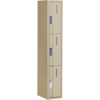 Casiers robustes Concorde, 3 niveaux, 12" x 18" x 72", Acier, Beige, Soud&eacute; (assembl&eacute;) Absolute Business Supply