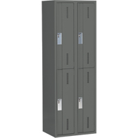 Casiers robustes Concorde, 2 niveaux, Bloc de 2, 24" x 18" x 72", Acier, Charbon, Soud&eacute; (assembl&eacute;) Absolute Business Supply