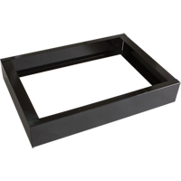 Base encastr&eacute;e pour casiers robustes enti&egrave;rement soud&eacute;e Concorde, 2 Blocs, 4" lo x 24" la x 17" p, Noir, Acier Absolute Business Supply