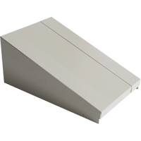 Dessus inclin&eacute; pour casiers robustes enti&egrave;rement soud&eacute; Concorde, Bloc de 1, 18" p x 12" la x 6" ha, Gris, Acier Absolute Business Supply
