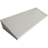 Dessus inclin&eacute; pour casiers robustes enti&egrave;rement soud&eacute; Concorde, Bloc de 4, 18" p x 48" la x 6" ha, Gris, Acier Absolute Business Supply