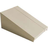 Dessus inclin&eacute; pour casiers robustes enti&egrave;rement soud&eacute; Concorde, Bloc de 1, 18" p x 12" la x 6" ha, Beige, Acier Absolute Business Supply