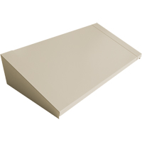 All-Welded Concorde - Heavy-Duty Lockers Sloping Top, 3 Bank, 18" D x 36" W x 6" H, Beige, Steel Absolute Business Supply