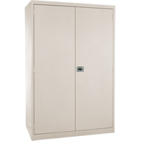Armoires de rangement Hi-Boy profondes, Acier, 4 Tablettes, 72" h x 36" la x 24" P, Beige Absolute Business Supply