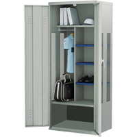 Casier pour &eacute;quipement, Acier, 36" la x 24" p x 72" h, Gris Absolute Business Supply