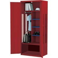 Casier de luxe pour &eacute;quipement, Acier, 36" la x 24" p x 72" h, Rouge Absolute Business Supply