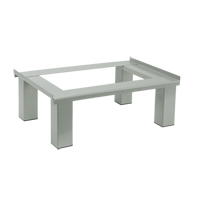 Base sur pied, 4 Blocs, 6" lo x 48" la x 18" p, Gris, Acier Absolute Business Supply