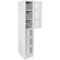 Petits casiers &eacute;conomiques assembl&eacute;s et perfor&eacute;s Clean Line, 6 niveaux, 18" x 72" x 12", Acier Absolute Business Supply