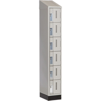 Casiers robustes Concorde, 6 niveaux, 12" x 18" x 82", Acier, Gris, Soud&eacute; (assembl&eacute;) Absolute Business Supply