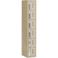 Casiers robustes Concorde, 6 niveaux, 12" x 18" x 72", Acier, Beige, Soud&eacute; (assembl&eacute;) Absolute Business Supply