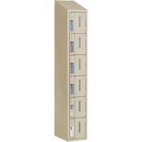 Casiers robustes Concorde, 6 niveaux, 12" x 18" x 78", Acier, Beige, Soud&eacute; (assembl&eacute;) Absolute Business Supply
