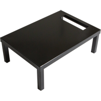 Base autoportante pour casiers robustes enti&egrave;rement soud&eacute;e Concorde, 1 Blocs, 6" lo x 12" la x 18" p, Noir, Acier Absolute Business Supply