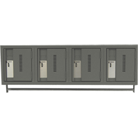 Casiers muraux robustes, Bloc de 4, 18" x 12" x 12", Acier Absolute Business Supply