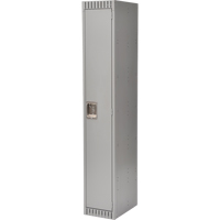 Lockers, 12" x 18" x 72", Steel, Grey, Knocked Down Absolute Business Supply