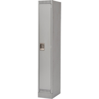 Lockers, 12" x 18" x 76", Steel, Grey, Knocked Down Absolute Business Supply
