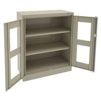 Armoire &agrave; hauteur de comptoir C-Thru, Acier, 2 Tablettes, 42" h x 36" la x 18" p Absolute Business Supply