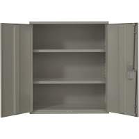 Lo-Boy Storage Cabinet, Steel, 2 Shelves, 40" H x 36" W x 18" D, Grey Absolute Business Supply