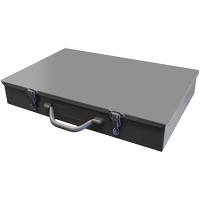 Compartment Steel Scoop Boxes, 17.875" W x 12" D x 3" H, 13 Compartments Absolute Business Supply