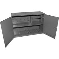 Armoire pour accessoires abrasifs, Acier, 2 tiroirs, 33-3/4" x 11-7/8" x 23-7/8", Gris Absolute Business Supply