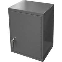 Armoire murale, 27" h x 13-11/16" la x 18" p, 2 tablettes, Acier, Gris Absolute Business Supply