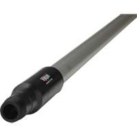 Transport Line Handle, Aluminum/Polypropylene, Ergonomic, Euro Threaded Tip, 1-1/4" Diameter, 59" Length Absolute Business Supply