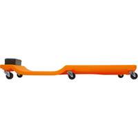 Sommier orange n&eacute;on &agrave; profil bas, en plastique robuste Absolute Business Supply