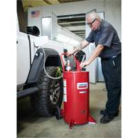 25-Gallon Steel Fuel Caddy with 2-Way Rotary Pump & Filter Absolute Business Supply