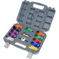 Jeu de d&eacute;connexions &agrave; ressort en aluminium 13 mcx Absolute Business Supply
