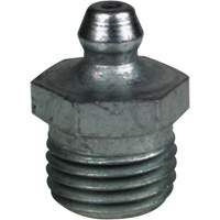 Raccord de graissage droit tr&egrave;s court, Acier, Filetage de 0,25 NPT Absolute Business Supply