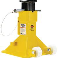 EZ-Wheel Jack Stand, Locking Pin, 22 Tons Capacity, 13-1/2" - 20" H Absolute Business Supply