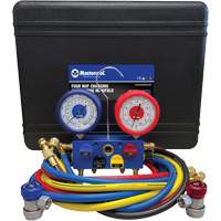 R134A 4-Way Aluminum Manifold Gauge Set Absolute Business Supply