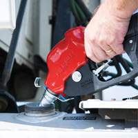Red Ultra High-Flow Automatic Diesel Spout Nozzle Absolute Business Supply