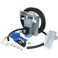 Pompe de transfert de fluide d'&eacute;chappement diesel (DEF) 115 V CA avec support pour cuve GRV et pistolet Absolute Business Supply