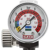 Air Micrometer with Gauge, 1/4" Male Thread & G 1/4" Female Thread Absolute Business Supply