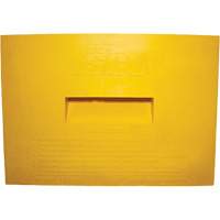 Wheel Chock, Polyurethane, Yellow, 15-1/4" W x 12-1/8" D x 10-3/4" H Absolute Business Supply
