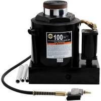 Air Actuated Bottle Jack, 100 Ton(s), Air Hydraulic/Manual Hydraulic, 17-22/25" Raised Height Absolute Business Supply