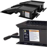 Heavy-Duty Truck Ramps with Long T-Handle, 40000 lbs. Capacity, 45" L, 13-1/2" W, 9-19/50" H Absolute Business Supply