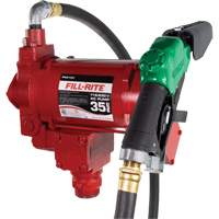 Pompe de transfert de carburant 115/230 V c. a. avec pistolet Absolute Business Supply