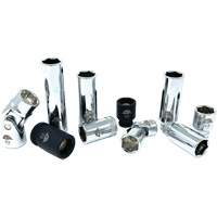 Chrome Finish Socket Set with Rail, 10 Pieces, 1/4"/3/8" Drive Size Absolute Business Supply