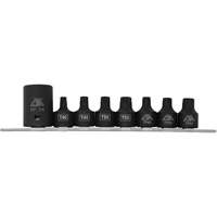 Pickup Truck Bed Bolt Socket/Bit Set, 8 Pieces, 1/2"/3/8" Drive Size Absolute Business Supply