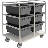 R&acirc;telier mobile, &agrave; deux c&ocirc;t&eacute;s, 6 bacs, 26" la x 36" p x 42" h Absolute Business Supply