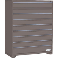 Modular Drawer Cabinet, 9 Drawers, 24" W x 24" D x 60" H, Grey Absolute Business Supply