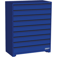 Modular Drawer Cabinet, 9 Drawers, 48" W x 24" D x 60" H, Blue Absolute Business Supply