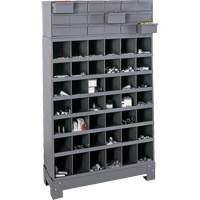 Modular Small Parts Storage Unit, Steel, 18 Drawers, 33-3/4" x 12-1/4" x 58-5/8", Grey Absolute Business Supply