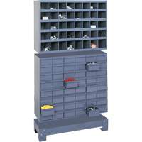 Unit&eacute; de stockage modulaire pour petites pi&egrave;ces, Acier, 48 tiroirs, 33-3/4" x 12-1/4" x 58-3/8", Gris Absolute Business Supply