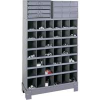 Modular Small Parts Storage Unit, Steel, 13 Drawers, 33-3/4" x 12-1/4" x 59", Grey Absolute Business Supply