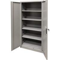 Armoire de rangement, Acier, 4 Tablettes, 78" h x 36" la x 24" P, Gris Absolute Business Supply